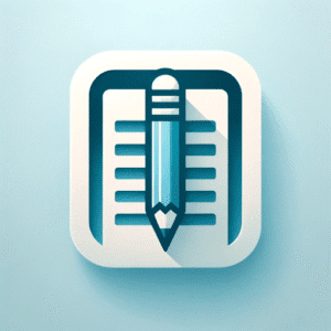 Essay Title Generator interface showing title suggestions with academic books and laptop in background