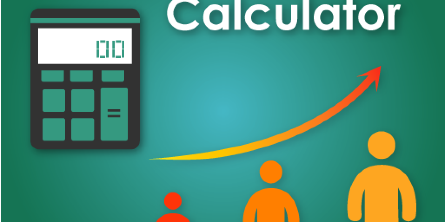 A person using a modern, professional age calculator tool on a laptop, showing a clear result of an age in years, months, and days.